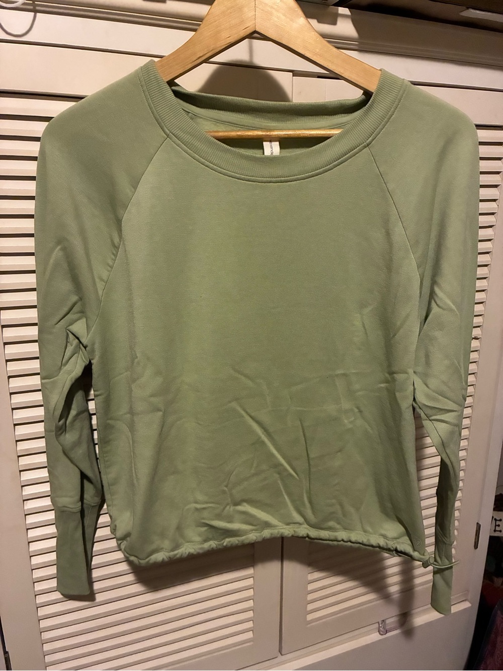 We Wander Relaxed Sage Green Crew Sweatshirt